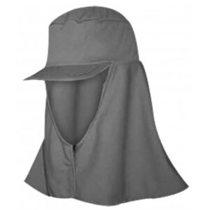 TOUCA ARABE COM ABA E VELCRO CINZA