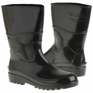 BOTA DE PVC PRETA CANO MÉDIO - CA 37.154