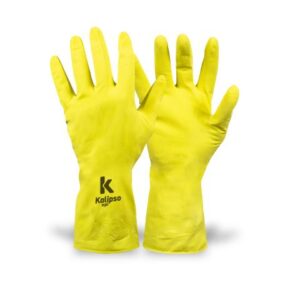 LUVA LATEX AMARELA - CA 38.090 ( PACOTE COM 12 PARES)